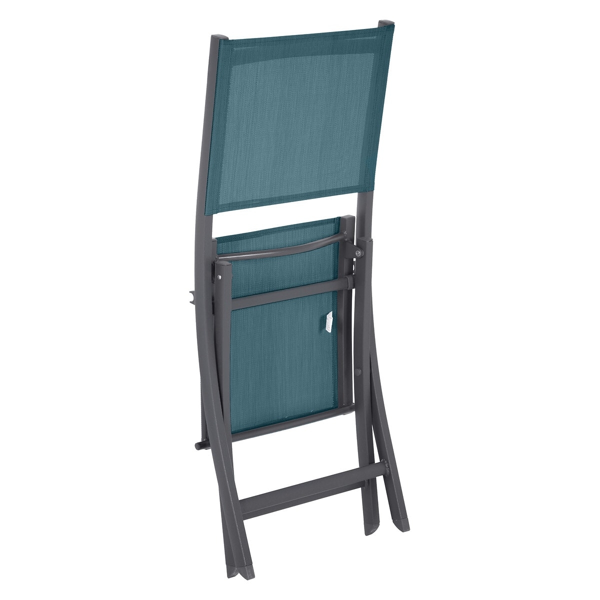 Chaise pliante d'extérieur – Bleu et taupe - Ferlac