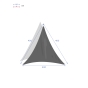 Voile d'ombrage triangulaire Curacao Blanc