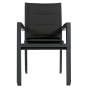 Fauteuil de jardin empilable Azua Anthracite & Graphite