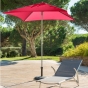 Parasol droit carré Anzio Framboise