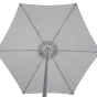 Parasol droit rond Anzio Ardoise