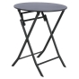 Table de jardin pliante ronde Greensboro Graphite