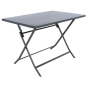 Table de jardin pliante rectangulaire Greensboro Graphite