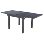 Table de jardin extensible Piazza Graphite