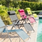 Fauteuil relax de jardin Silos Anthracite