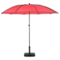 Parasol droit inclinable rond Bogota Coquelicot