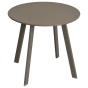 Table d'appoint de jardin ronde Saona Tonka mat