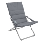 Fauteuil relax de jardin Milos Ardoise