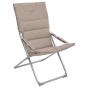 Fauteuil relax de jardin Milos Taupe