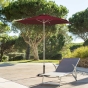 Parasol droit rond Anzio Bordeaux