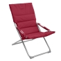 Fauteuil relax de jardin Milos Bordeaux