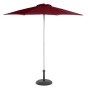 Parasol droit rond Anzio Bordeaux