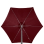 Parasol droit rond Anzio Bordeaux