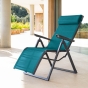 Fauteuil de jardin inclinable Decima Bleu canard & Graphite