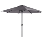 Parasol droit rond Loompa Ardoise