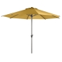 Parasol droit rond Loompa Jaune moutarde