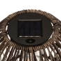 Lampe d'extérieur solaire ovale Beige