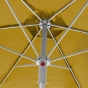 Parasol droit rond Anzio Jaune moutarde