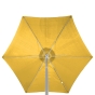 Parasol droit rond Anzio Jaune moutarde