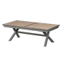 Table de jardin extensible Axiome Honey & Praline