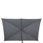 Parasol droit rectangulaire Loompa Ardoise