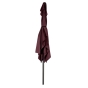 Parasol droit rectangulaire Loompa Bordeaux