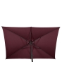 Parasol droit rectangulaire Loompa Bordeaux