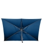 Parasol droit rectangulaire Loompa Bleu indigo