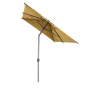 Parasol droit rectangulaire Loompa Jaune moutarde