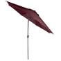 Parasol droit rond Loompa Bordeaux