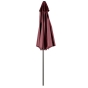 Parasol droit rond Loompa Bordeaux