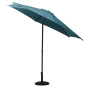 Parasol droit rond Soya Bleu canard