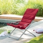 Fauteuil relax de jardin Milos Grenade