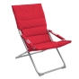 Fauteuil relax de jardin Milos Grenade