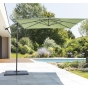 Parasol déporté carré Manoa Vert olive