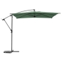 Parasol déporté carré Manoa Vert olive