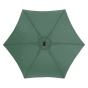 Parasol déporté rond Manoa Vert olive & Gris quartz