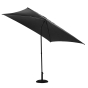 Parasol droit carré Soya Ardoise