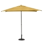 Parasol droit carré Soya Jaune moutarde