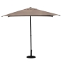 Parasol droit carré Soya Taupe