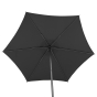 Parasol droit rond Soya Ardoise