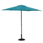 Parasol droit rond Soya Bleu canard