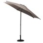 Parasol droit rond Soya Taupe