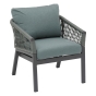 Fauteuil de salon de jardin Oriengo Olive & Graphite