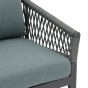 Fauteuil de salon de jardin Oriengo Olive & Graphite