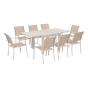 Table de jardin extensible PIAZZA Argile 8P