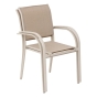 Fauteuil de jardin empilable PIAZZA Lin & Argile