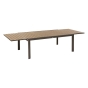 Table de jardin extensible ÉVASION Effet bois Honey & Praline