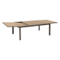 Table de jardin extensible ÉVASION Effet bois Honey & Praline