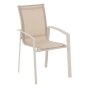 Fauteuil de jardin empilable AXANT Lin & Argile